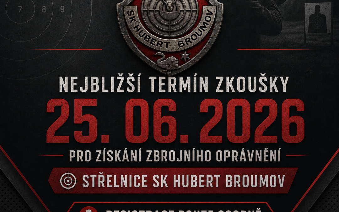 Nejbližší termín zkoušky 25.06.2026